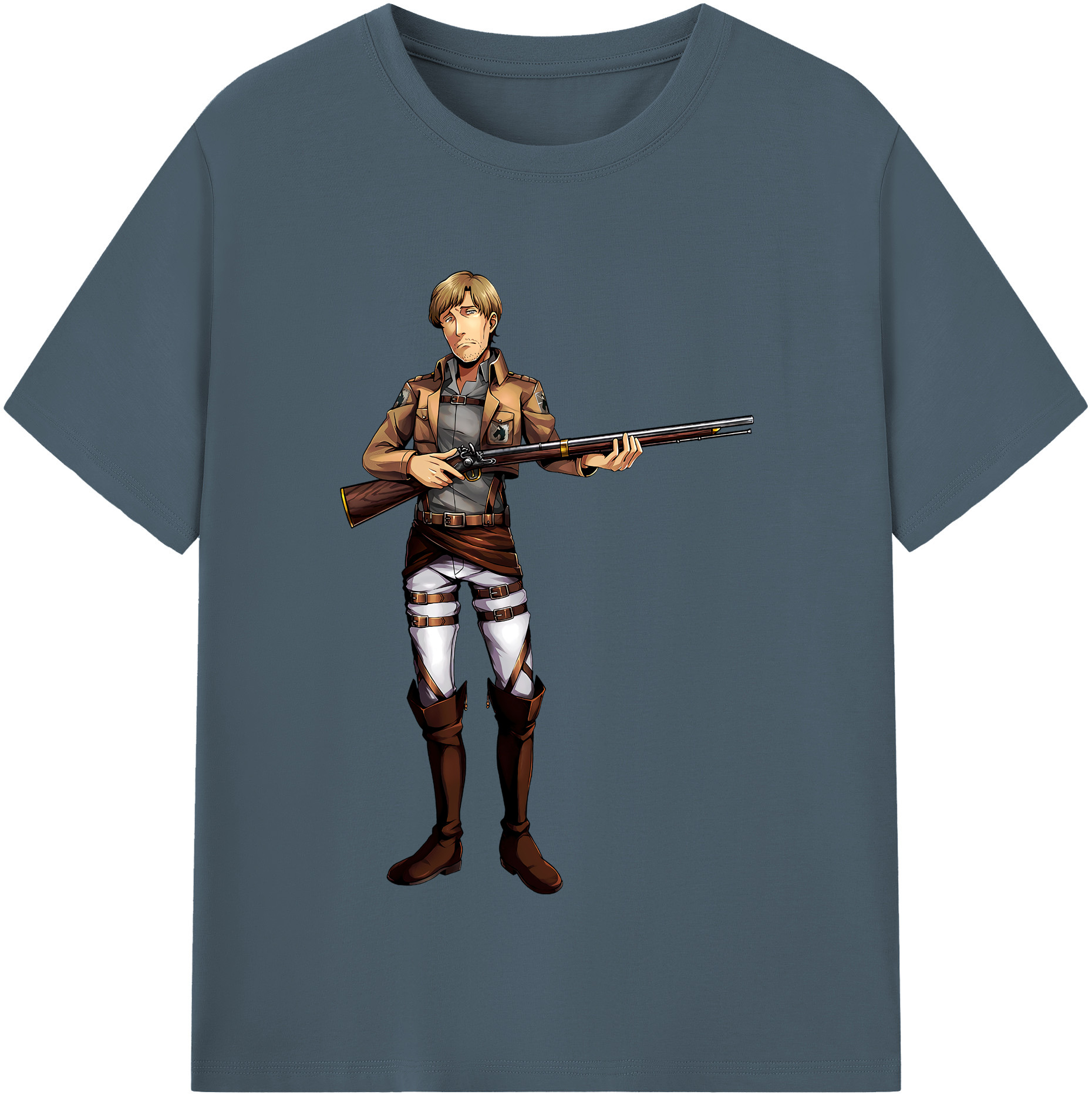 （画像用） 進撃の巨人 Attack on Titan 綿100％半袖Tシャツ（フロントプリント）